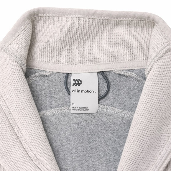 All In Motion Quarter Zip Pullover Women’s Small Neutral Athletic Sweatshirt - Picture 3 of 3